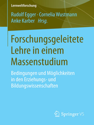 cover image of Forschungsgeleitete Lehre in einem Massenstudium